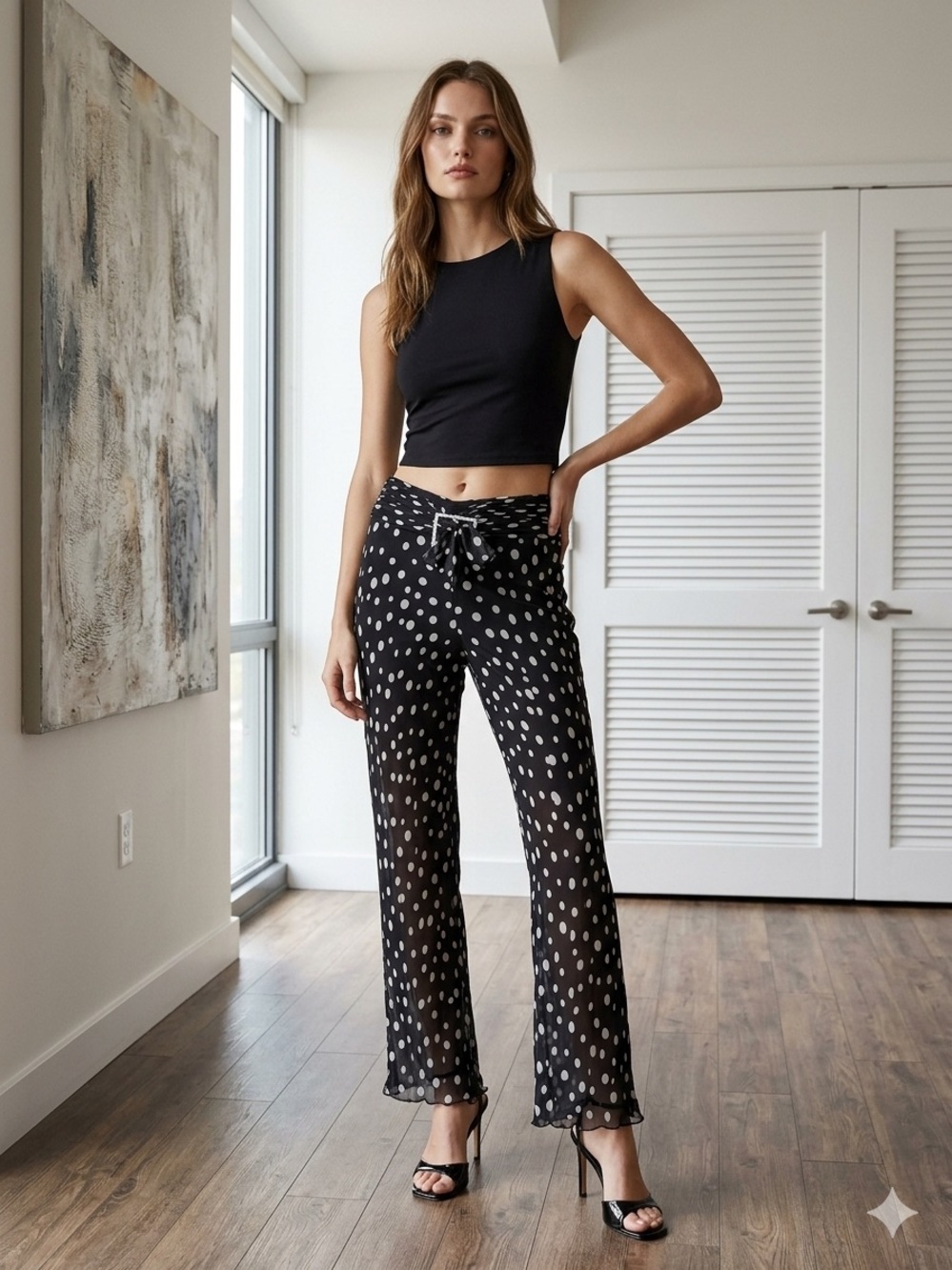 Vtg. Valentino Wide Legged Lined Pants US SIZE 6-8 Medium 28” waist